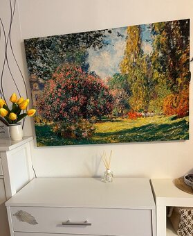 OBRAZ Park Monceau (Paříž) -motiv CLAUDE MONET- PODZIMNÍ PAR - 3