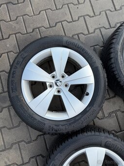 Komplet alu Škoda Superb 5x112r17+215/55r17 zimní - 3