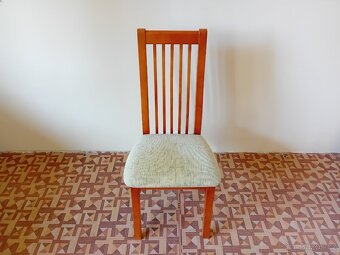 Jídelní rozkládací stůl + 6 židlí - třešeň - 3