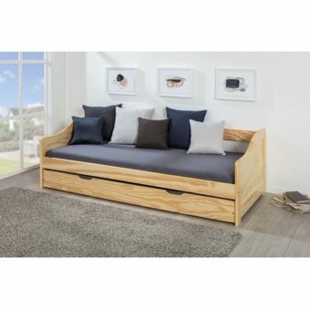 Jednolůžko dřevěná postel s přistýlkou LAURA - 3