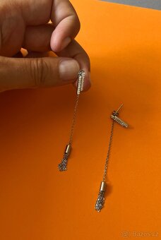 Krásné náušnice 2v1, Preciosa, chir. ocel, nové, sleva 850 - 3