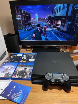 PS4 PRO 1TB 4K + hry TLOU Horizon WD2 Death Stranding - 3