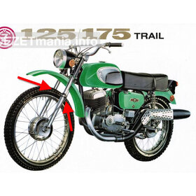 GUMOVÁ MANŽETA PŘEDNÍ VIDLICE - ČZ 125/125 - 482 TRAIL + ČZ - 3