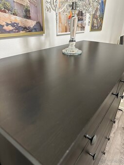 Komoda Ikea Hemnes černohnědá - 3