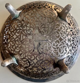 stará střbrná mísa z Anglie - 3