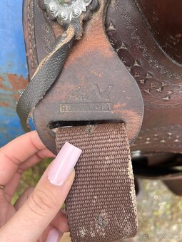 Westernové sedlo na širokého koně - 3