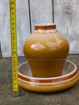 Retro váza a miska, zn. Ditmar Urbach. - 3