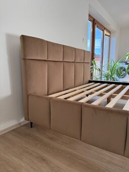 Prémiová čalouněná postel VELLUTO (160x200) - Ruční výroba - 3