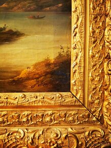 Olej na plátně alpská krajina - 3