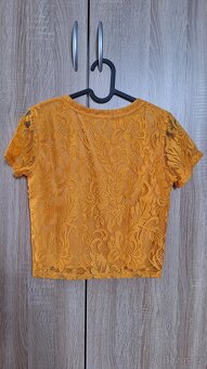 Dámské žluté triko - 3