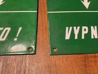 Smaltovaná cedule - 3