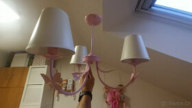 Dětský lustr MOTÝLEK 3xE14 - růžový - 3