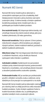 Mixážní pult zn.Numark M2 - 3