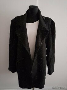 Dámský elegantní kabát černý vel.XL/50 - 3