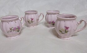 Růžový porcelán, převážně retro kousky - 3