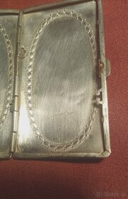 Starožitná tabatěrka Nickel silver - 3