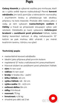 Odrážedlo Galaxy Kosmík 12" - červená - 3