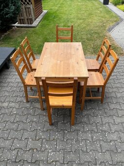 Jídelní sestava - stůl a 6x židle - 3