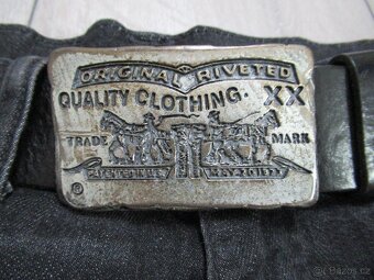 pánské džíny + opasek LEVIS 513 34/32 - 3