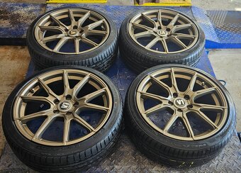 Prodám Alu kola 5x112 R18 Letní pneu 215/40/R18 - 3