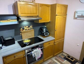 Venkovská dubová linka do L-ka se spotřebiči,5342 - 3