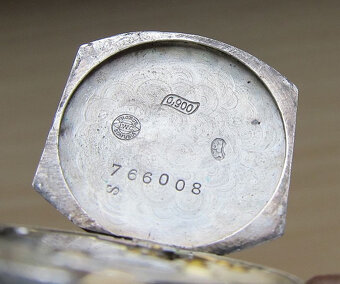 Staré stříbrné švýcarské dámské hodinky IWC SCHAFFHAUSEN - 3