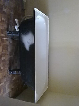 Prodej: ocel.vana 160cm, bílý smalt, samostojící,velmi zach - 3