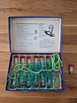 Staré Vánoční osvětlení muchomurky. - 3