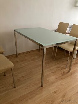 Stůl jídelní skleněný - 3