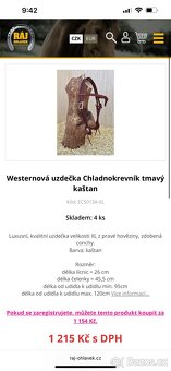 Westernová nová uzda + nánosník - 3