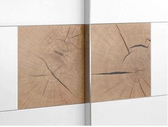 Šatní skříň Capri, dub wotan / bílá - 3