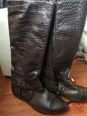 Hnede kozacky na zip CCC - 3