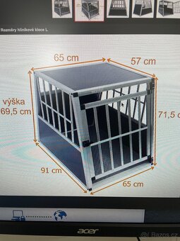 Hliníková klec pro psa do auta - 3