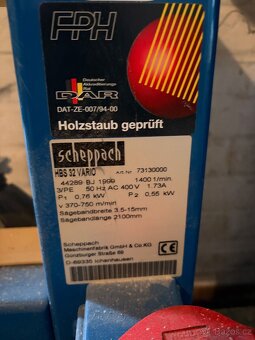 Pásová pila Scheppach HBS 32 Vario - 3