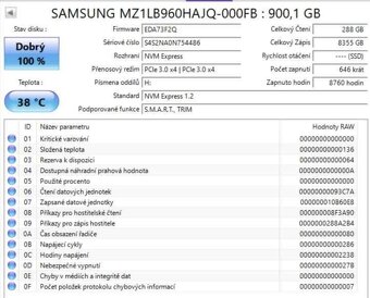Prodám SSD 900GB - 3