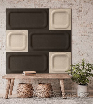 3D Akustický panel filc / Dekorační / 6ks 30x60 - - 3