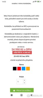 Elektrická koloběžka XR05 barva černá - 3