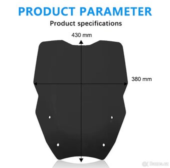 ČERNÉ PLEXI BMW R1300GS PRO MODELY S ACC - 3