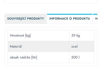 Nová nádrž paliva MAN TGL, TGM, 200L, 1050x350x615, 2 otvory - 3
