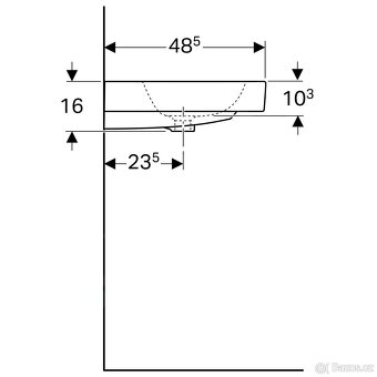 Keramag iCon umyvadlo 90x49 cm s 70% slevou - 3