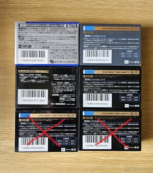 FUJI-SHARP-TOSHIBA Profi Japonské videokazety S-VHS-C - 3