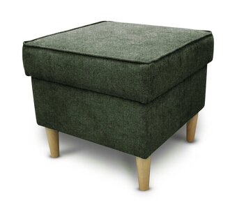 Elegantní čalouněné křeslo Ušák s podnožkou - 3