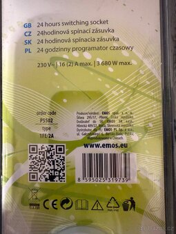 EMOS P5502 – 24hodinová mechanická spínací zásuvka - 3