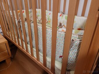 Dětská postýlka Scarlett Laura buk 120 x 60 cm - 3