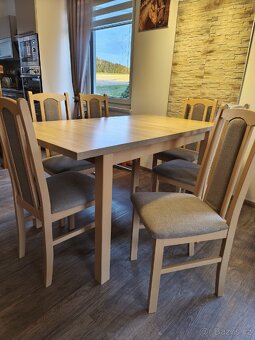 Jídelní stůl rozkládací a 6 židli - 3