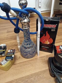 Modrá vodní dýmka 90 cm - 3