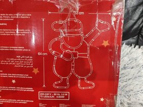 Vánoční dekorace blikající Santa - 3