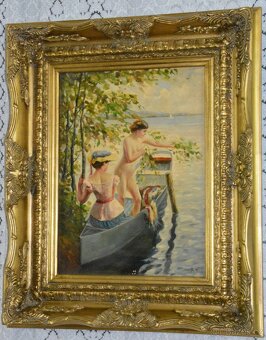 Obrazy - olej na desce - 3