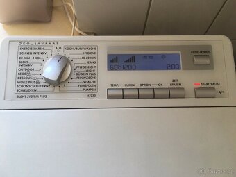 6kg A+ 40cm vrchem plněná AEG pračka VELKÝ DISPLAY - 3