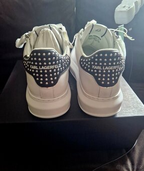Bílé sneakersy zn. KARL LAGERFIELD - 3